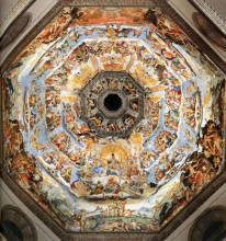 Картина "the last judgment" художника "вазари джорджо"