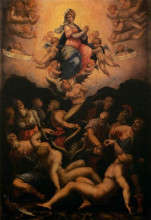 Картина "allegory of the immaculate conception" художника "вазари джорджо"