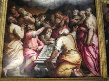 Репродукция картины "assumption of the virgin (detail)" художника "вазари джорджо"
