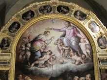 Копия картины "assumption of the virgin (detail)" художника "вазари джорджо"