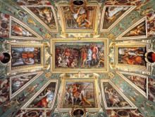 Репродукция картины "ceiling decoration palazzo vecchio, florence" художника "вазари джорджо"
