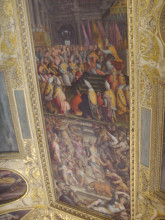 Копия картины "clement vii crowns charles v" художника "вазари джорджо"