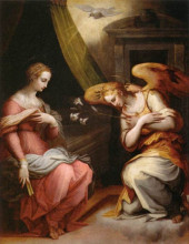 Картина "the annunciation" художника "вазари джорджо"