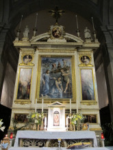 Репродукция картины "vasari altar" художника "вазари джорджо"
