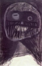 Репродукция картины "monster&#39;s head" художника "вайда лайош"
