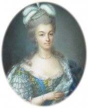Картина "portrait of marie antoinette" художника "валайер-костер анна"