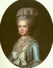 Копия картины "portrait of princess marie ad&#233;la&#239;de of france, called madame adelaide" художника "валайер-костер анна"