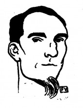 Репродукция картины "portrait of french writer f&#233;lix f&#233;n&#233;on" художника "валлотон феликс"