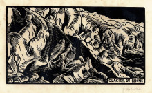 Репродукция картины "glacier" художника "валлотон феликс"