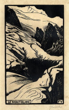 Копия картины "mont blanc" художника "валлотон феликс"