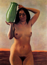 Копия картины "woman with the jug" художника "валлотон феликс"