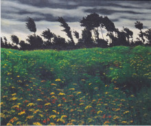 Копия картины "the blossoming&#160;field" художника "валлотон феликс"