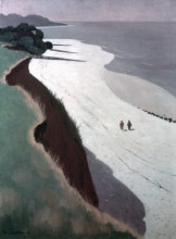 Копия картины "the cliff and the white shore" художника "валлотон феликс"