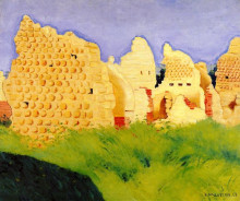 Картина "ruins at souain, sunset" художника "валлотон феликс"