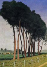 Репродукция картины "the family of trees" художника "валлотон феликс"