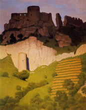Копия картины "chateau gaillard at andelys" художника "валлотон феликс"