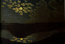 Репродукция картины "moonlight" художника "валлотон феликс"