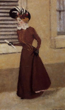 Копия картины "woman with a plumed hat" художника "валлотон феликс"