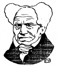 Репродукция картины "german philosopher arthur schopenhauer" художника "валлотон феликс"