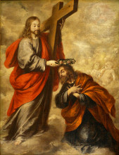 Копия картины "coronation of san jos&#233;" художника "вальдес леаль хуан де"