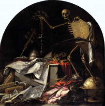 Картина "allegory of death: in ictu oculi" художника "вальдес леаль хуан де"