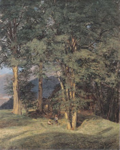 Копия картины "maple trees near ischl" художника "вальдмюллер фердинанд георг"