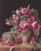 Копия картины "roses" художника "вальдмюллер фердинанд георг"