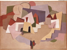 Копия картины "place du village" художника "вальмье жорж"