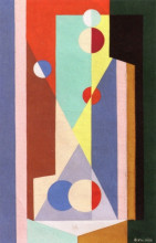 Копия картины "geometric composition" художника "вальмье жорж"