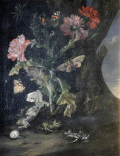 Копия картины "still life with carnations 1682" художника "ван алст виллем"
