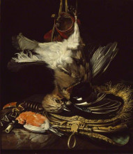 Картина "still life with a dead jay" художника "ван алст виллем"