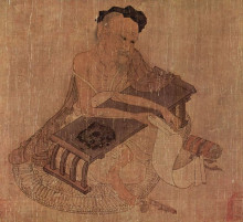 Копия картины "portrait of fu sheng" художника "ван вэй"