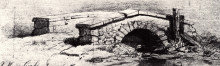 Копия картины "the bridge" художника "ван гог винсент"