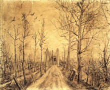 Копия картины "driveway" художника "ван гог винсент"
