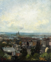 Копия картины "view of paris from near montmartre" художника "ван гог винсент"