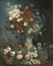 Картина "still life with meadow flowers and roses" художника "ван гог винсент"