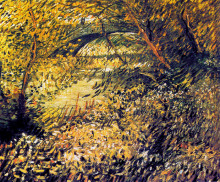 Копия картины "banks of the seine in the spring" художника "ван гог винсент"