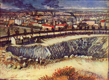 Картина "outskirts of paris near montmartre" художника "ван гог винсент"