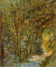 Картина "path in the woods" художника "ван гог винсент"