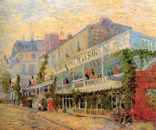 Репродукция картины "restaurant de la sirene at asnieres" художника "ван гог винсент"