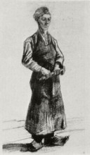 Копия картины "a carpenter with apron" художника "ван гог винсент"