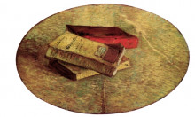 Копия картины "still life with three books" художника "ван гог винсент"