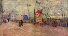 Копия картины "the allotments at montmartre" художника "ван гог винсент"