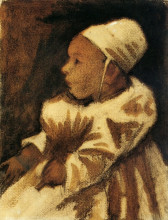 Репродукция картины "baby" художника "ван гог винсент"