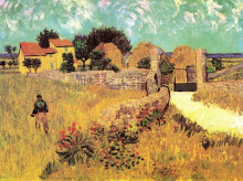 Копия картины "farmhouse in provence" художника "ван гог винсент"