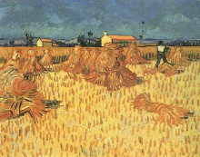Репродукция картины "harvest in provence" художника "ван гог винсент"