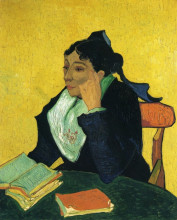 Копия картины "l&#39;arlesienne, portrait of madame ginoux" художника "ван гог винсент"