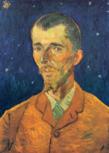 Репродукция картины "portrait of eugene boch" художника "ван гог винсент"