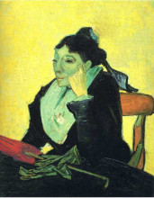 Копия картины "portrait of madame ginoux (l&#39;arlesienne)" художника "ван гог винсент"
