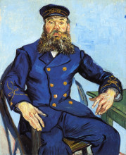 Картина "postman joseph roulin" художника "ван гог винсент"